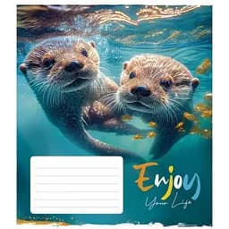 Тетрадь ученическая Engoy your life Школярик 012-3252L-5 в линию 12 листов