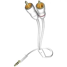 Интерфейсный кабель Inakustik Mini Jack-2хRCA Star white 0.75m