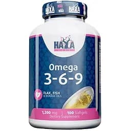Комплекс жирів Омега 3-6-9 Haya Labs Omega 3-6-9 1200 мг 100 гель капсул