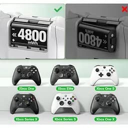 Зарядний пристрій OIVO NG-X518X Charging Dock + 4 АКБ 4800mWh для Xbox Сontrollers One/Series [128697] - мініатюра 4