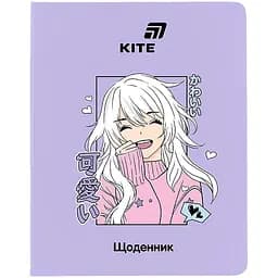 Щоденник шкільний Kite Anime м'яка обкладинка PU (K26-283-6)