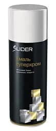 Фарба аерозольна емаль SLIDER суперхром срібляста 400мл