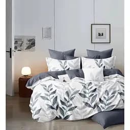 Комплект постельного белья Soho Lounge Valentine Silver Евро 200x230 см бело-серый (A130204)