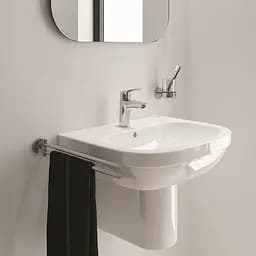 Змішувач для умивальника S-Size + натискний донний клапан Grohe Eurosmart New 23922003 Хром - мініатюра 6