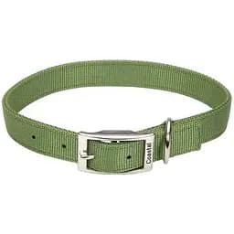 Нашийник для собак Coastal Double Ply подвійний нейлон 2,5х65 см (зелена пальма)