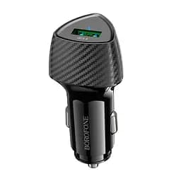 Адаптер автомобильный BOROFONE Solid single-port car charger BZ31 |1USB, 18W/3A, QC|