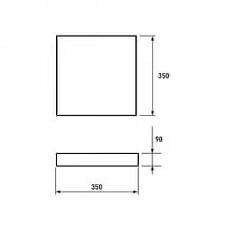 Cвітильник стельовий світлодіодний Eurolamp Smart light Crystal Square (LED-SL-50W-T16) - мініатюра 3