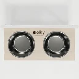 Hollky Flex L — регульовані миски на підставці для великих собак (2 × 1.8 л) - мініатюра 4