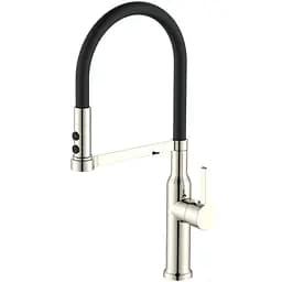 Смеситель для кухни Mixxus Premium Pull 017 Ss Color Refl.Black MI8279, Нержавеющая сталь