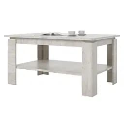 Стіл журнальний Еверест Соната СЖ-910, 61х91х47 см для вітальні Дуб крафт білий (EVR-2709)