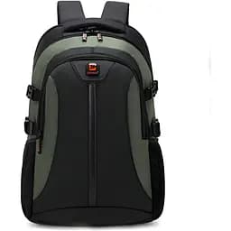 Універсальний міський рюкзак Justpack із USB зарядкою 32x19x50 см хакі (8805)