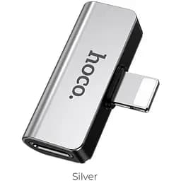 Перехідник Hoco Lightning to lightning audio/lightning charging LS24 2A