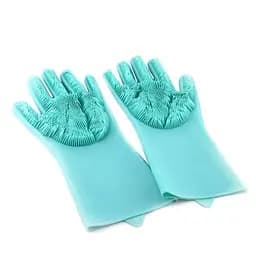 Силіконові рукавички Better Glove універсальні з ворсинками-щітками
