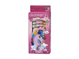 Пастель масляная Единороги, 12 цветов