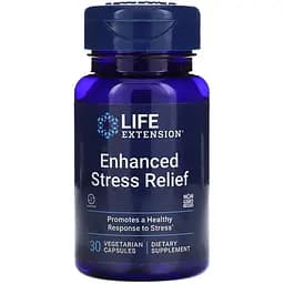 Добавка Life Extension Enhanced Stress Relief допомога при стресі 30 капсул