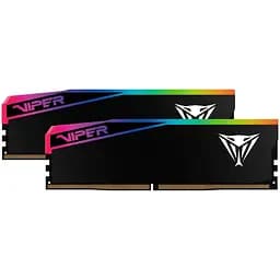 Модуль пам'яті для комп'ютера DDR5 32GB (2x16GB) 6400 MHz Viper Elite 5 Ultra RGB Patriot (VEUR532G6432K)