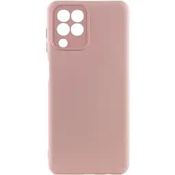 Чехол TPU GETMAN Liquid Silk Full Camera для Samsung Galaxy M33 5G Розовый / Pink Sand