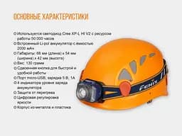 Ліхтар налобний Fenix ​​HL40R сірий - мініатюра 19