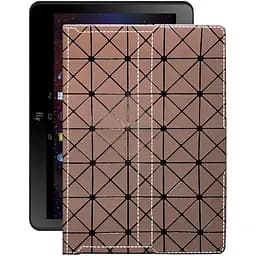 Чохол StatusCASE з екошкіри для планшету Fly Life Connect 10.1 Коричневий ромб