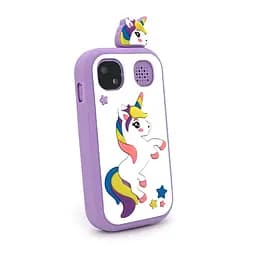 Дитячий фотоапарат H01 Фіолетовий єдиноріг, 2 камери, MP3-плеєр, інтегровані ігри, екран сенсорний IPS 2,4-дюйма, Type-C, Purple, BOX - мініатюра 3
