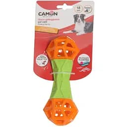 Игрушка для собак Camon Гантель, с пищалкой, 18 см, в ассортименте