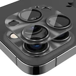 Захисне скло DK для Apple iPhone 16 Pro на камеру CD Metal Armor 021403 black 2 шт. - мініатюра 4