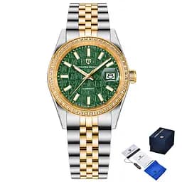 Наручные часы мужские PD-1794M Silver-Gold-Green Pagani Design acs0031239
