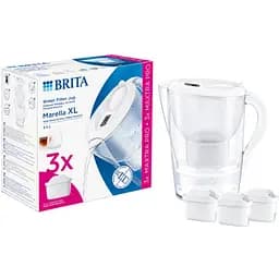 Фільтр-глечик Brita Marella XL MXpro білий + 3 картриджі (1052782)