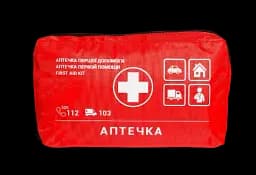 Аптечка медична автомобільна-1 Poputchik згідно ТУ м'який футляр (02-001-М) - мініатюра 4