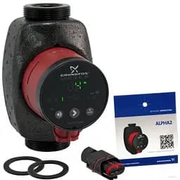 Циркуляційний насос Grundfos ALPHA-2 32-40 180 (99411207) - мініатюра 2