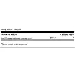 Гамма-аміномасляна кислота ГАМК Swanson GABA 500 мг 100 капсул (100-60-6564189-20) - мініатюра 3