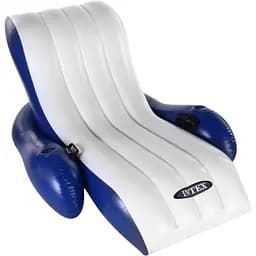 Надувне крісло у вигляді шезлонга з підлокітниками Intex (58868). Розмір 180x135 см