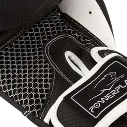 Рукавиці боксерські PowerPlay PP 3011 Carbon Black/White - 16 унцій - мініатюра 4