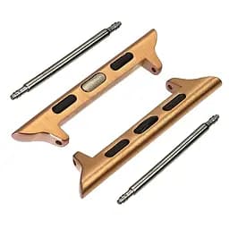 Переходник на универсальный ремешок для Apple Watch 38 мм/40 мм на шпильке розово-золотистый