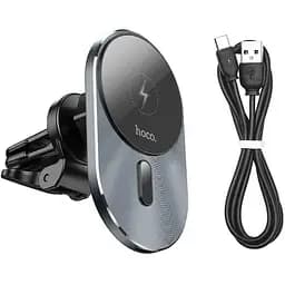 Автодержатель HOCO Magic Magnetic Wireless Fast Charging CA91 |5W-15W Max|