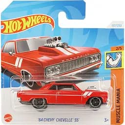 Базовая машинка Hot Wheels Muscle Mania 65 Chevy Chevelle SS красная (5785) 