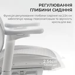 Ігрове крісло Sihoo DORO S100 Mesh White (S100-M302) - мініатюра 13