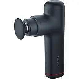 Массажер Beurer для тела, литий-ионный акум., фасциальный, 3 насадки, 3 режима, черный