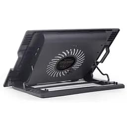 Підставка до ноутбука Gembird до 17", 1x150 mm fan, black (NBS-1F17T-01) - мініатюра 3