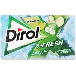 Резинка жевательная Dirol X-Fresh свежесть яблока 18 г (744605)