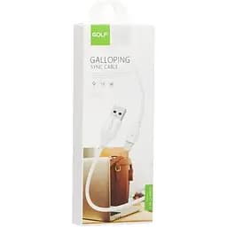 Кабель Golf GC-59I Lightning cable 1m White - мініатюра 2
