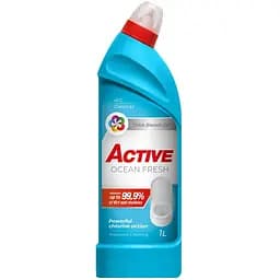 Средство для чистки унитаза с хлором Active Ocean Fresh 1 л