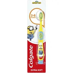 Дитяча зубна щітка Colgate Міньйони суперм'яка на присосці