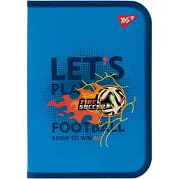 Папка для зошитів YES Football пластикова на блискавці В5 (492205)