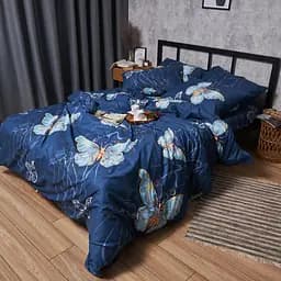 Комплект постільної білизни Moon&Star Микросатин Premium Flutter Dreams King Size 220x240 наволочки 2х40х60 - мініатюра 2