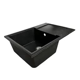 Кухонна мийка Adamant HORIZON MEDIUM чорна 700x500x230 мм, з крилом 70 см