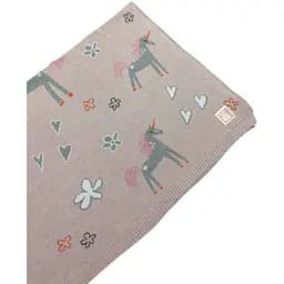 Одеяло детское Kaiser Единорог Органик 100х80 см бежевый (65214)