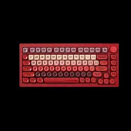 Игровая механическая проводная клавиатура Veekos K75 / Frost Pink Switch / Hot-Swap / Red