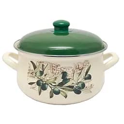 Кастрюля эмалированная Infinity Olive, 24 см, 6 л (6435430)