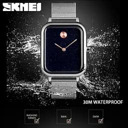 Жіночий наручний годинник Skmei 9187 Special ІІ Сріблястий - мініатюра 4